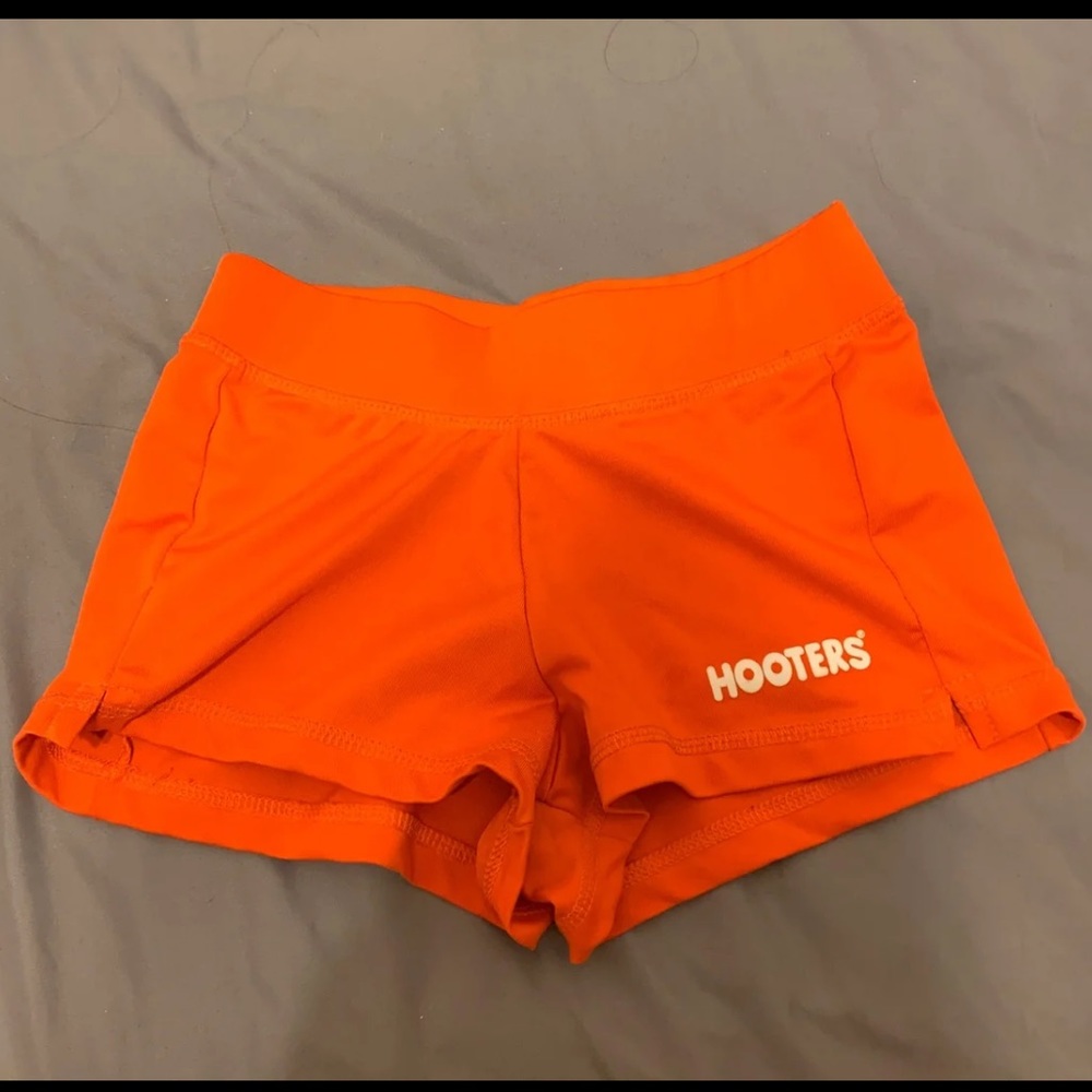Orange Hooters shorts